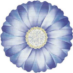 matches21 - Webshop Weichschaummatte NOVA SKY Antirutschmatte Gaensebluemchen Blume blau 67 cm 124804 1 6