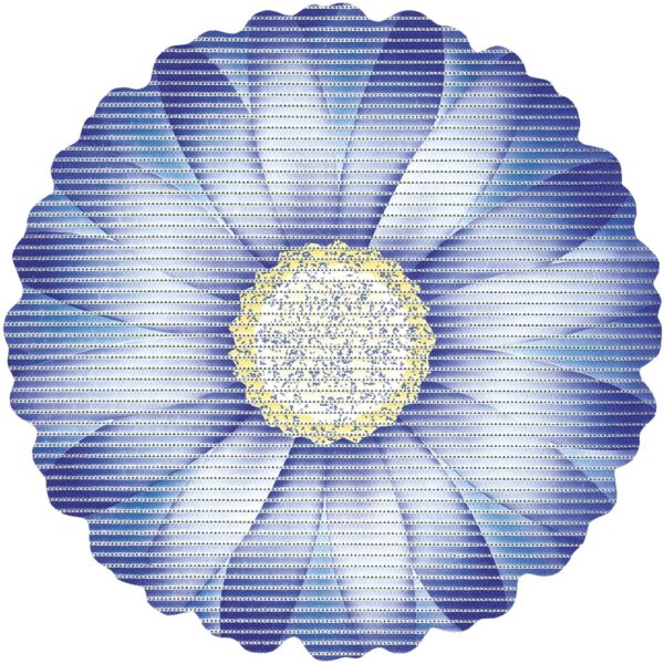 matches21 - Webshop Weichschaummatte NOVA SKY Antirutschmatte Gaensebluemchen Blume blau 67 cm 124804 1 1