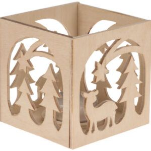 matches21 - Webshop Weihnachtliches Windlicht Laubsaegevorlage Holz Vorlage Laubsaege Kinder ab 9 Jahre 114438 3 1 5