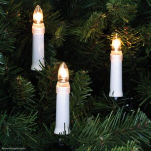 matches21 - Webshop Weihnachtsbaumketten Kunststoff E10 klar weiss geriffelt 1 Stk in 2 Groessen 122845 4 1 6