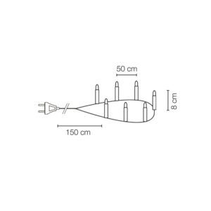 matches21 - Webshop Weihnachtsbaumketten Weihnachtsbaum Lichterketten weiss gruen in 2 Groessen 119974 5 1 6