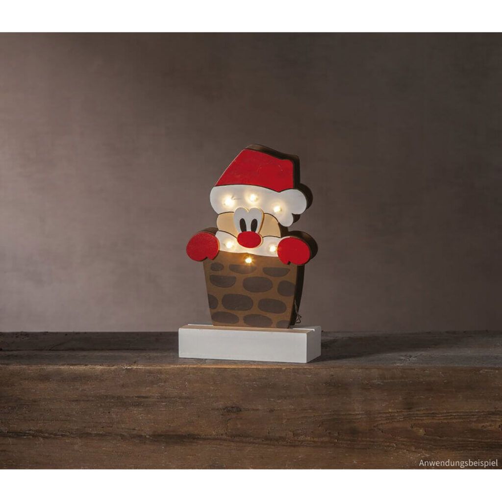 matches21 - Webshop Weihnachtsleuchter Lampen Weihnachten mit je 6 LEDs Holz bunt bemalt 3 Motive 117616 11 1 21