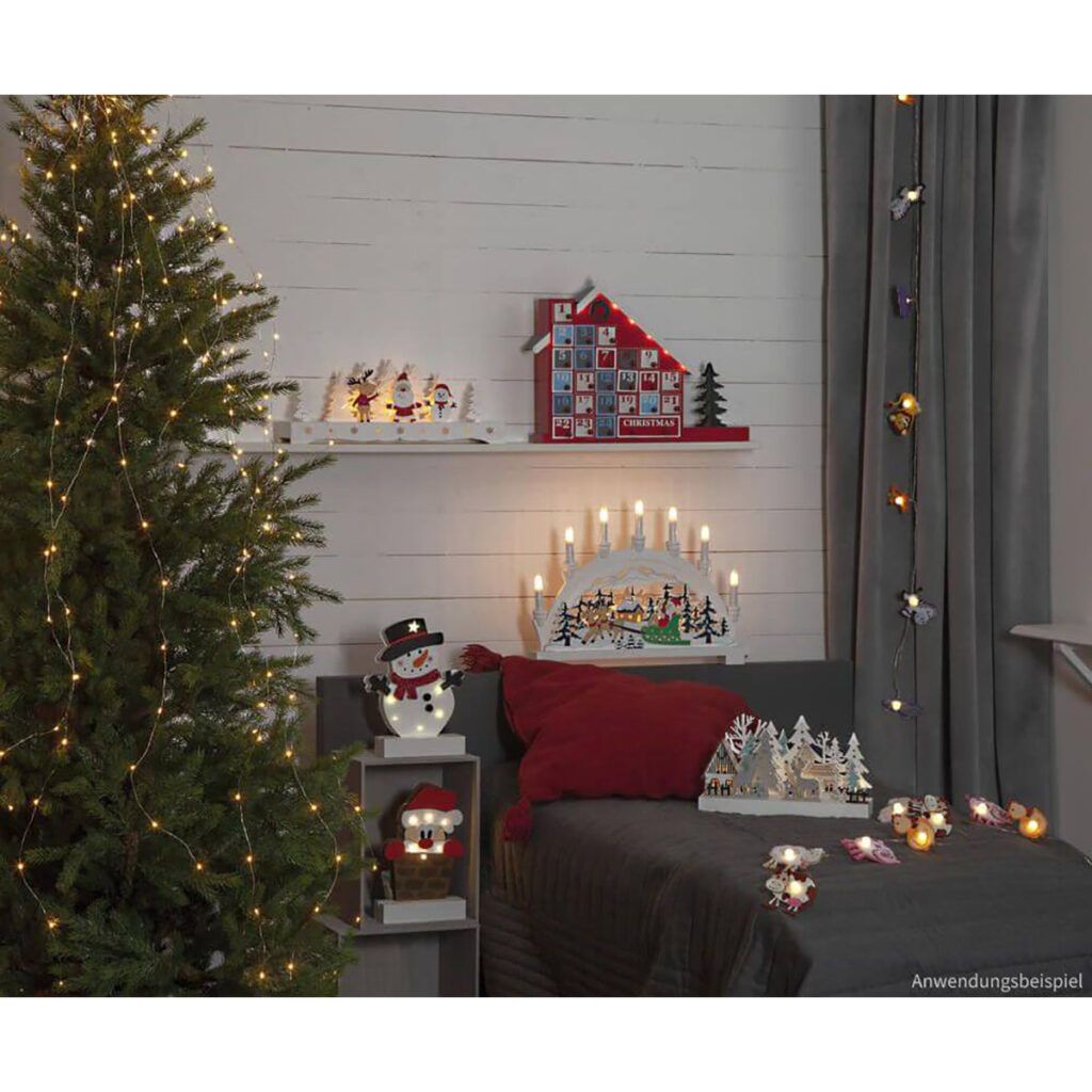 matches21 - Webshop Weihnachtsleuchter Lampen Weihnachten mit je 6 LEDs Holz bunt bemalt 3 Motive 117616 7 1 19