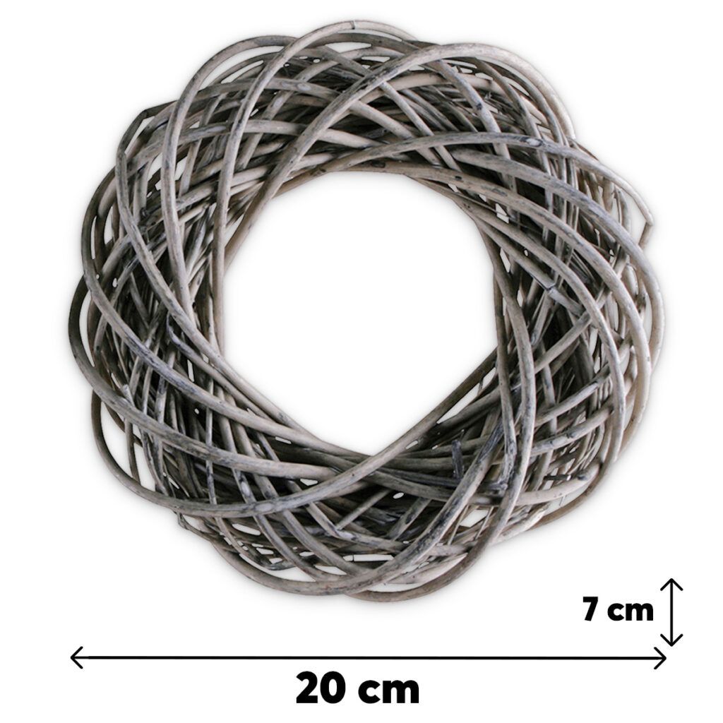 matches21 - Webshop Weinrebe Deko Kranz Tuerkranz Tischkranz weiss gekalkt 4 Groessen 118806 1 1 3