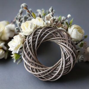 matches21 - Webshop Weinrebe Deko Kranz Tuerkranz Tischkranz weiss gekalkt 4 Groessen 118806 12 1 29
