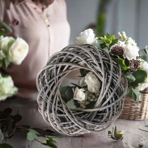 matches21 - Webshop Weinrebe Deko Kranz Tuerkranz Tischkranz weiss gekalkt 4 Groessen 118806 8 1 25