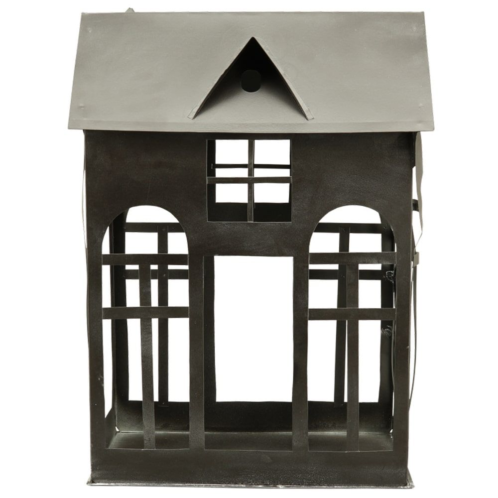 matches21 - Webshop Windlicht Haeuschen Haus Fenster Teelichthalter schwarz 18x35x41 cm 125387 2 1 3