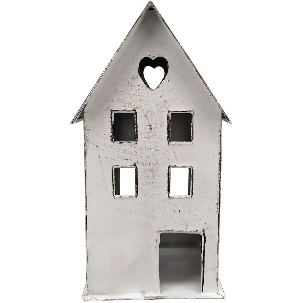 matches21 - Webshop Windlichter Haeuschen Haus Fenster Teelichthalter Kerzen weiss 12x9 5x16 cm 125398 1 1