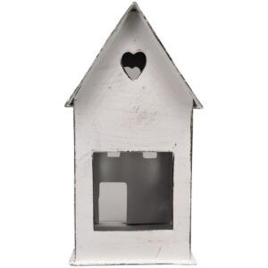 matches21 - Webshop Windlichter Haeuschen Haus Fenster Teelichthalter Kerzen weiss 12x9 5x16 cm 125398 2 1 6