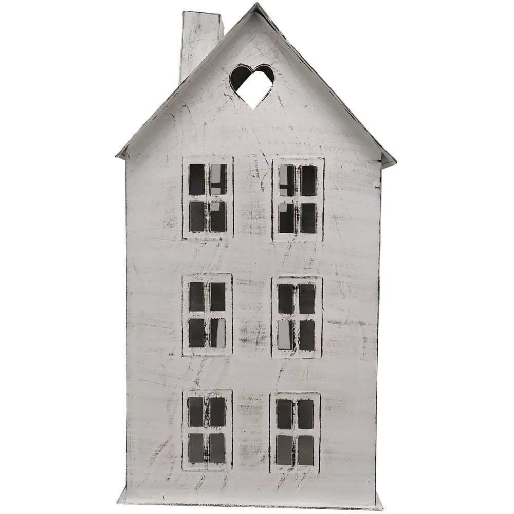 matches21 - Webshop Windlichter Haeuschen Haus Fenster Teelichthalter Kerzen weiss 19 5x14x34 5 cm 125399 2 1 3