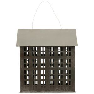 matches21 Windlichter Haeuschen Haus Fenster Teelichthalter schwarz in 2 Groessen 125384 5 1 14