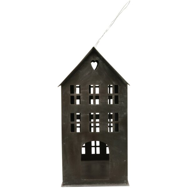 matches21 - Webshop Windlichter Haeuschen Haus Fenster Teelichthalter schwarz in 2 Groessen 125384 6 1 20