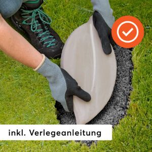 matches21 - Webshop XXL Trittsteine grosse Blaetter Garten 2 Paar Tritt Steine Beton 35x18 cm 111573 3 1 11