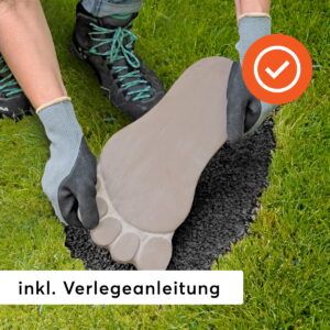 matches21 XXL Trittsteine grosse Fuesse Fussabdruecke Garten 2 Paar Tritt Steine Beton 35x20 cm 110016 3 1 11