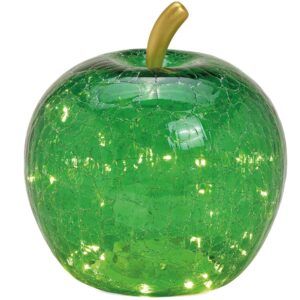 matches21 - Webshop aepfel und LED Lichter und Timer Dekoaepfel Dekoobst Glas Obst gruen 1 Stk in 2 Groessen 121407 1 1 24