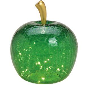 matches21 - Webshop aepfel und LED Lichter und Timer Dekoaepfel Dekoobst Glas Obst gruen 1 Stk in 2 Groessen 121407 2 1 25