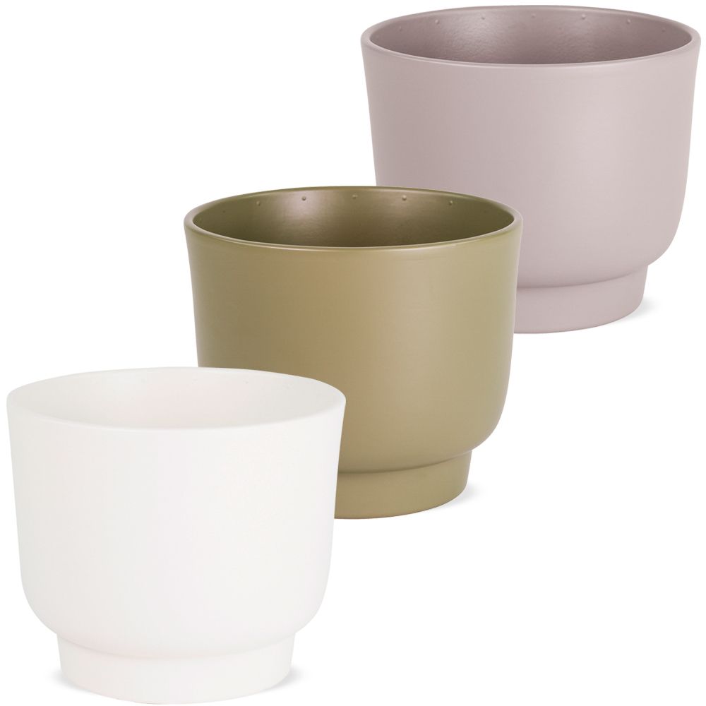 matches21 - Webshop uebertoepfe Pflanztoepfe Pflanzgefaesse Blumentoepfe Keramik 3 Farben 126342 3 1 1