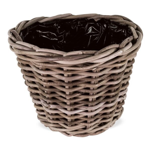 matches21 - Webshop uebertoepfe geflochten Blumenkoerbe Blumentoepfe Rattan natur 2 Groessen 126356 2 1 9