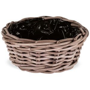 matches21 - Webshop uebertoepfe geflochten Pflanzkoerbe Blumentoepfe Rattan natur 2 Groessen 126355 1 1 11