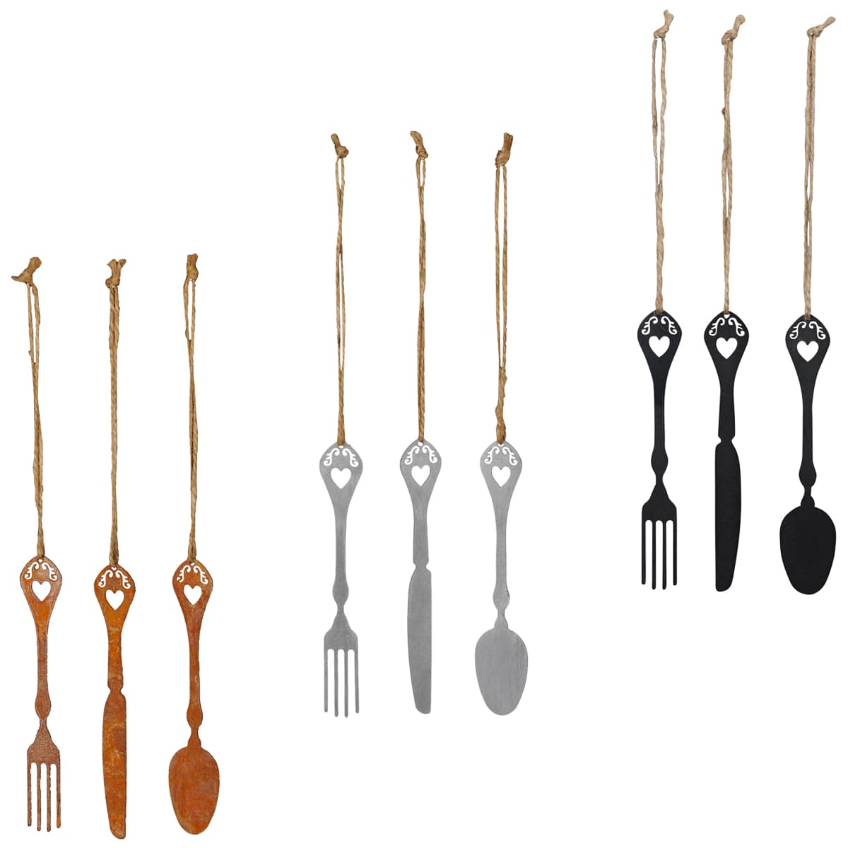 Hängedeko Besteck 3er Set