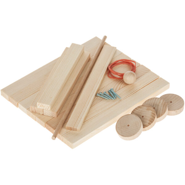 matches21 - Webshop Fahrendes Katapult Wurfschleuder als Kinder Holz Bausatz Werkset ab 11 Jahren 117503 3 2