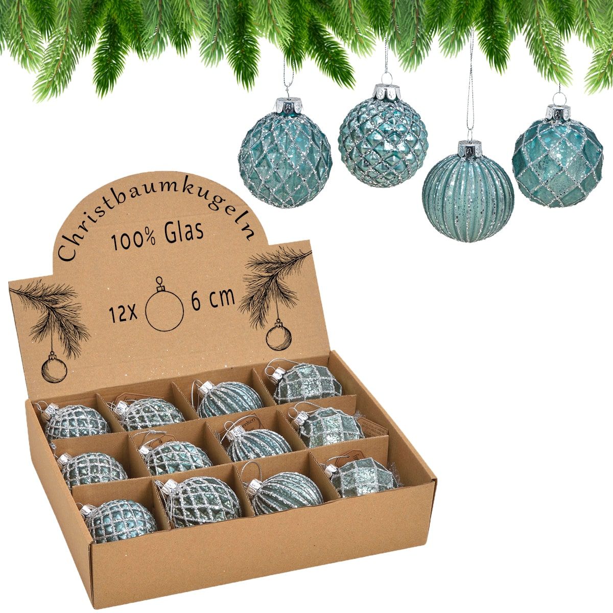 matches21 - Webshop Glitzernde Christbaumkugeln 128185 28 11