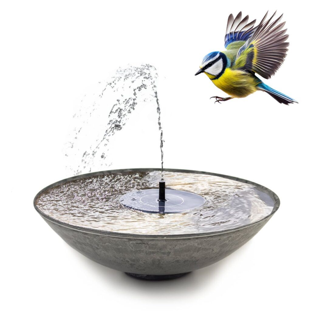 matches21 - Webshop Springbrunnen Set mit Solarbrunnen und Schale 127597 92