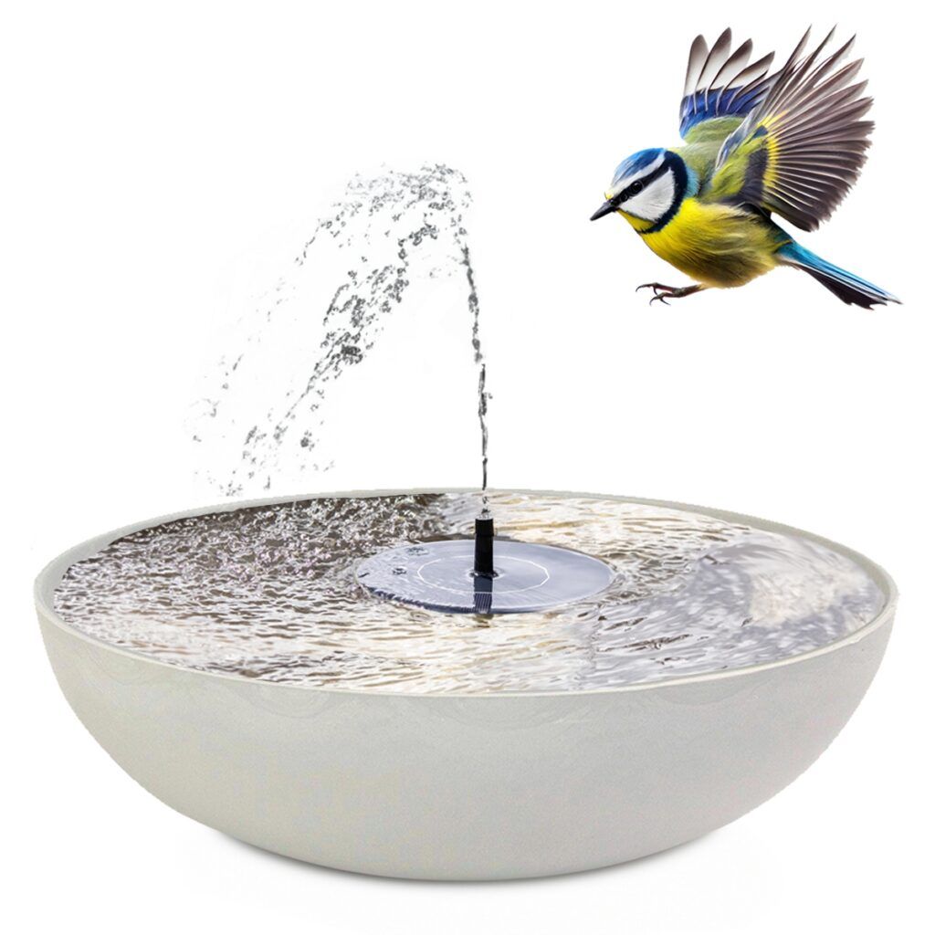 matches21 - Webshop Springbrunnen Set mit Solarbrunnen und Schale 127597 11 95