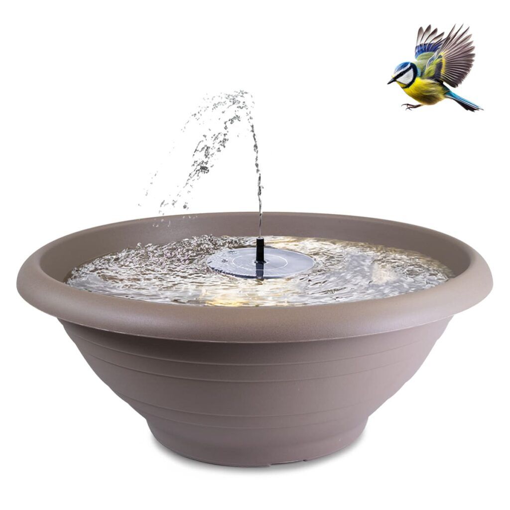 matches21 - Webshop Springbrunnen Set mit Solarbrunnen und Schale 127597 26 101