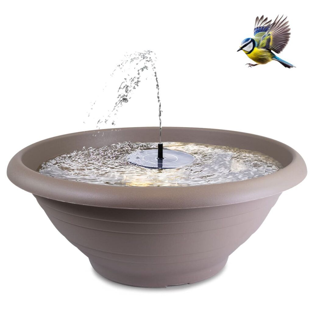 matches21 - Webshop Springbrunnen Set mit Solarbrunnen und Schale 127597 28 102