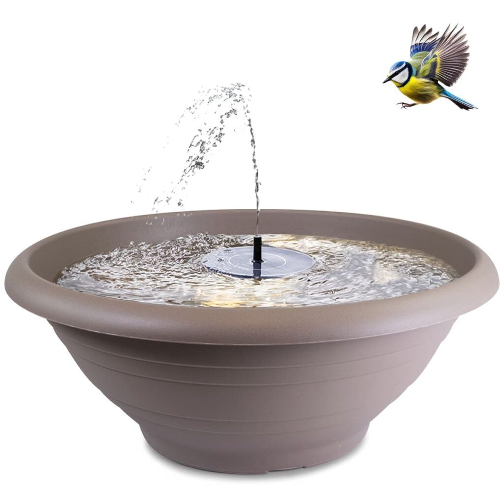 matches21 - Webshop Springbrunnen Set mit Solarbrunnen und Schale 127597 30 103