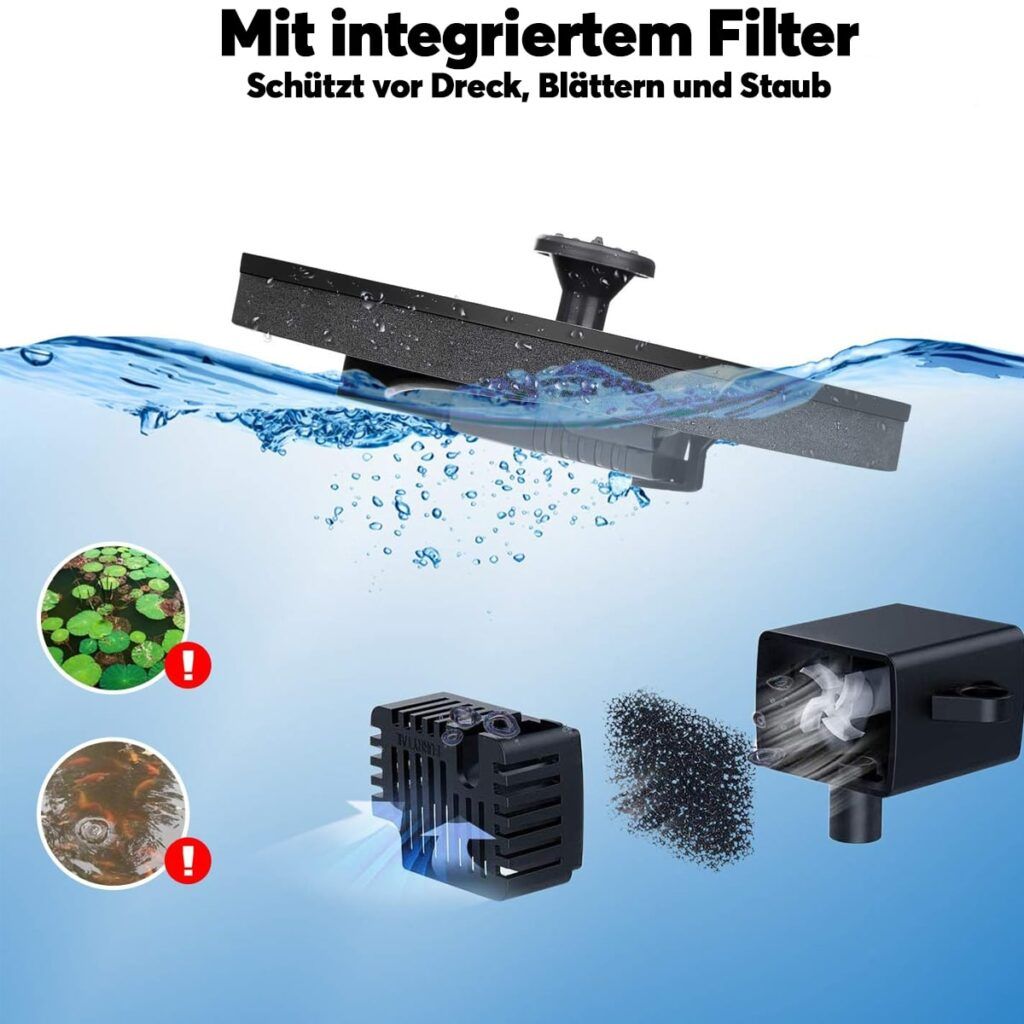 matches21 - Webshop Springbrunnen Set mit Solarbrunnen und Schale 127597 7 133