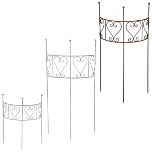 matches21 - Webshop Rankgitter aus Eisen in Rost und Grau Dekorative und robuste Rankhilfen Vielseitige Gartendekoration und Sichtschutz fuer Balkon Staudenhalter fuer Rosen Gurken und Kletterpflanzen 127 13