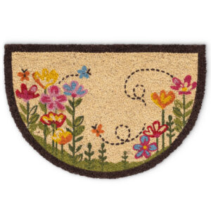 matches21 - Webshop Fussmatte Kokosmatte INDOOR bedruckt Blumen und Schmetterlingen 1 Stk 40x60 cm 124043 1 8