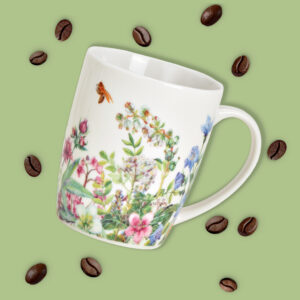 matches21 - Webshop Kaffeebecher Wildblumen Biene 4er Set Kaffee Tassen Porzellan bunt 10 cm 300 ml 128329 3 11