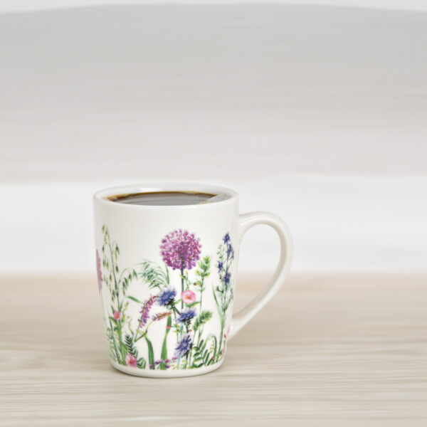 matches21 - Webshop Kaffeebecher Wildblumen und Biene Kaffeetassen Porzellan bunt 36 Stk 10 cm 123258 4