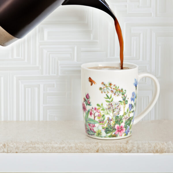 matches21 - Webshop Kaffeebecher Wildblumen und Biene Kaffeetassen Porzellan bunt 36 Stk 10 cm 123258 4 7