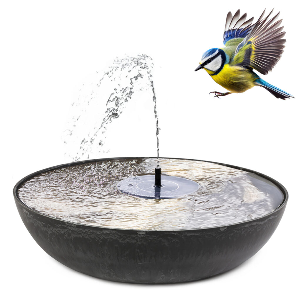 matches21 - Webshop Springbrunnen Set mit Solarbrunnen und Schale 127597 34 94