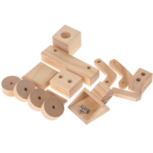 matches21 - Webshop Bagger Radlader Holz vorgefertigter Bausatz Holzbausatz Bausatz Kinder ab 7 Jahre 114441 4 4
