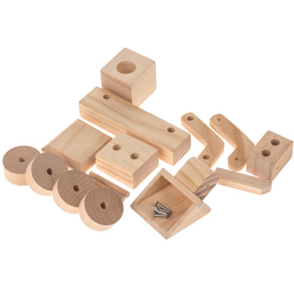 matches21 - Webshop Bagger Radlader Holz vorgefertigter Bausatz Holzbausatz Bausatz Kinder ab 7 Jahre 114441 4 2