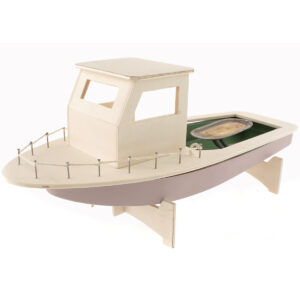 matches21 - Webshop Fischerboot mit Knatterantrieb Bausatz f Kinder Werkset Bastelset ab 12 Jahren 102915 4