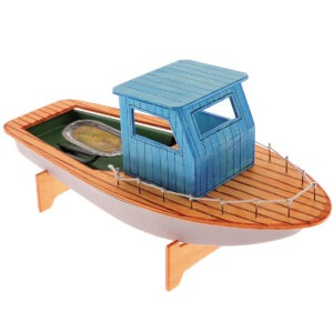 matches21 - Webshop Fischerboot mit Knatterantrieb Bausatz f Kinder Werkset Bastelset ab 12 Jahren 102915 1 5