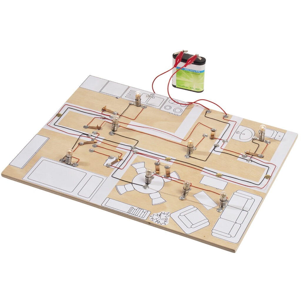 matches21 - Webshop Haus Elektroinstallation Bausatz f Kinder Werkset Bastelset ab 12 Jahren 102920 4 2