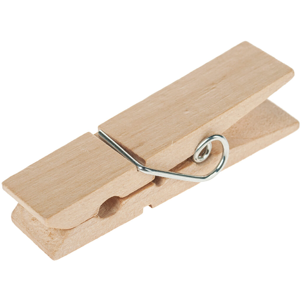 matches21 Holz Waescheklammern 6 Stk Je 70x17 mm fuer Geschenkverpackungen Adventskalender 113183 1 2