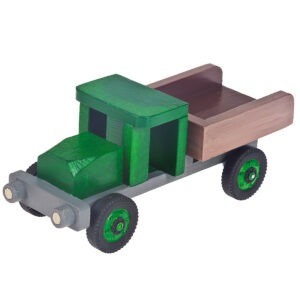 matches21 - Webshop Kipplaster Lastwagen 24x9x10 cm Holz Kinder Bausatz Werkset Bastelset ab 9 J 110542 4 5