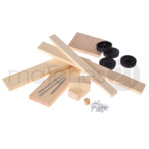 matches21 - Webshop Kipplaster Lastwagen 24x9x10 cm Holz Kinder Bausatz Werkset Bastelset ab 9 J 110542 5 6