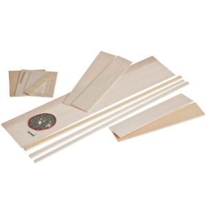 matches21 - Webshop Kleinsegler 660 mm Bausatz f Kinder Werkset Bastelset ab 11 Jahren 102937 3 4