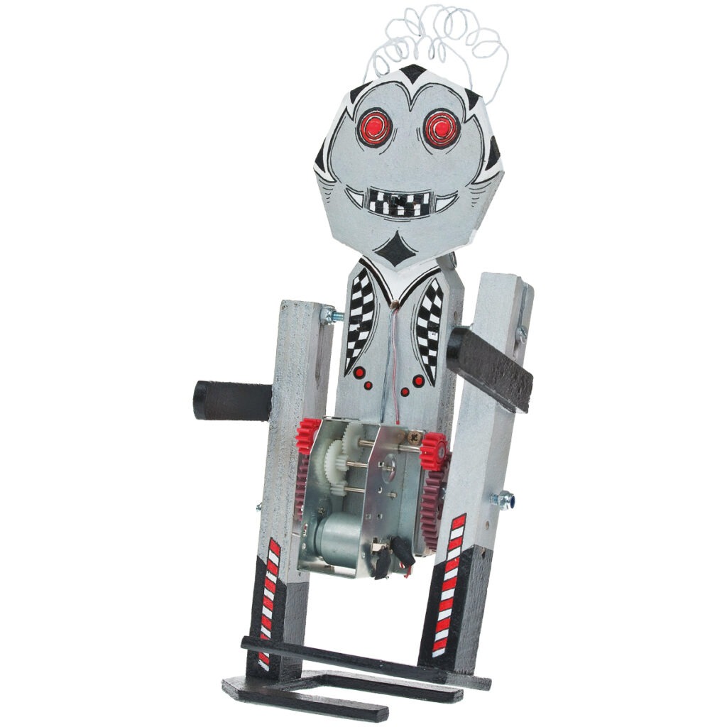 matches21 - Webshop Lauf Roboter 10x9x25 cm Kinder Bausatz Werkset Bastelset ab 12 J 105478 1 2