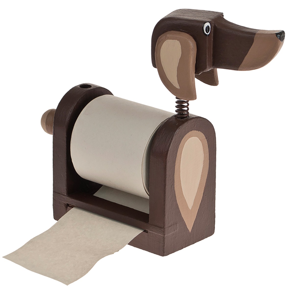 Notizblockhalter Notizrollenhalter Dackel Holz Bausatz Werkset ab 10 Jahren
