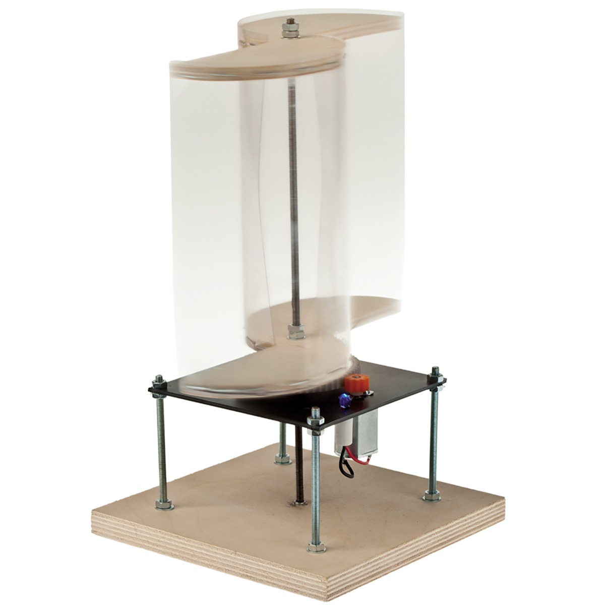 Savonius Rotor Windgenerator Holz Elektro Bausatz Werkset ab 12 Jahren